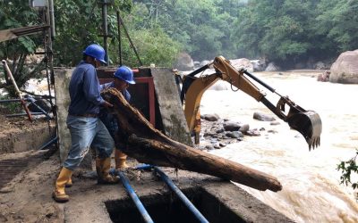 Logramos culminar las labores de mantenimiento y adecuación del sistema de captación sobre el Río Hacha