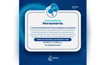 Convocatoria Personería Municipal de Florencia